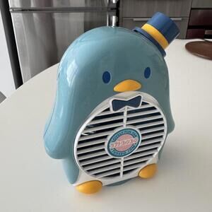 Tuxedo Sam 1984 vintage fan, VERY RARE Sanrio Tomy Japan 80s penguin fans decor